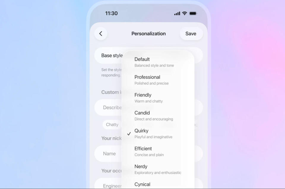 OpenAI發布GPT-5.1:智商情商大增 圖片